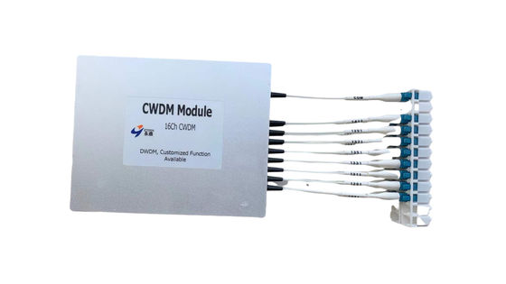 4.5dB WDM In Optical Fiber Communication Metro Network 16 Channel Demultiplexer